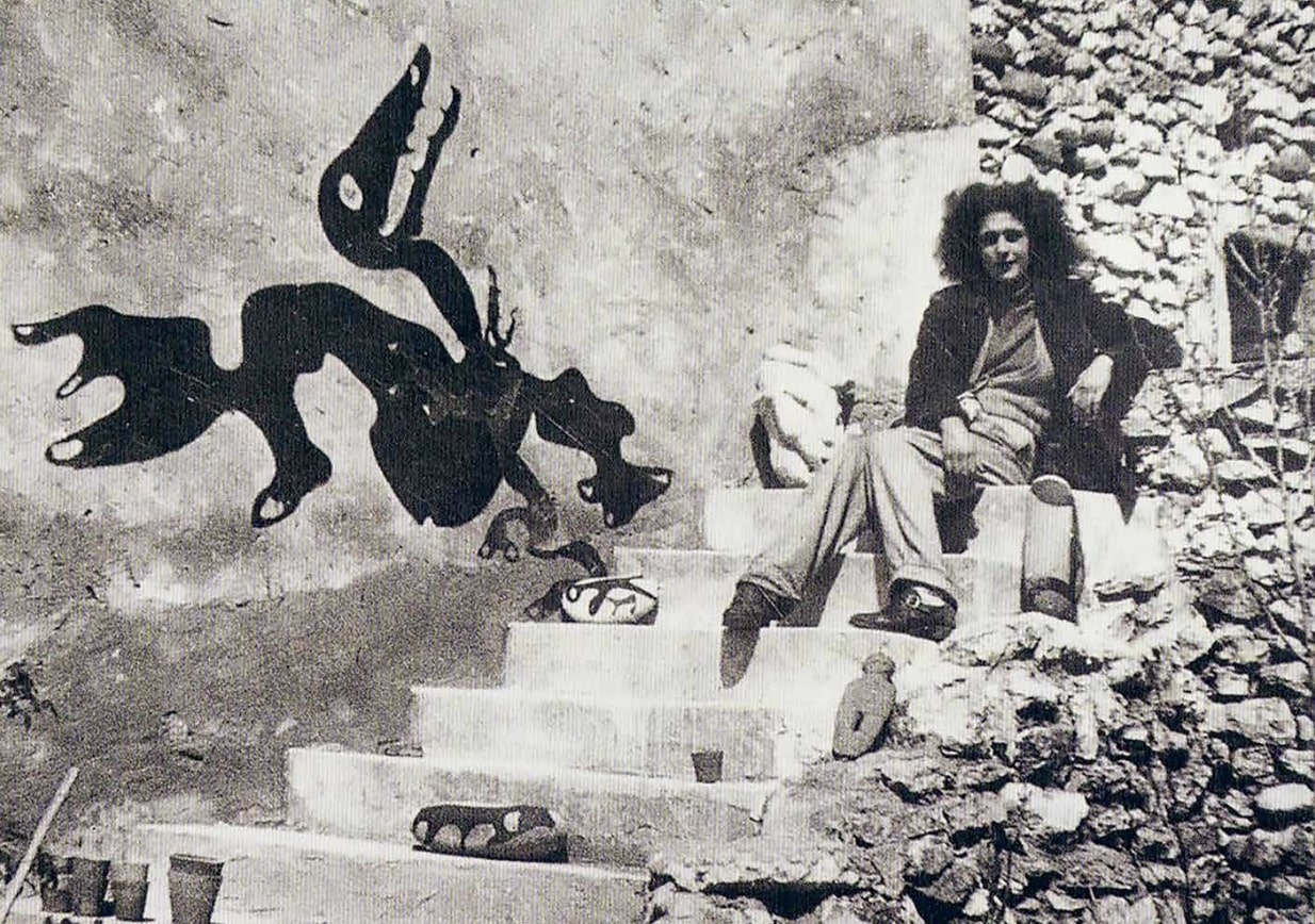 Leonora Carrington és Max Ernst Saint-Martin-d'Ardèche-i otthonukban, archív fotók